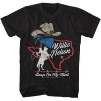 Willie Nelson Always On My Mind Men's T Shirt Outlaw Country Music Merch L