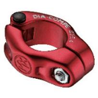 DIA-COMPE Seat Clamp MX1500N Red Clamp Diameter: 25.4mm raudona