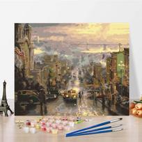 Drobė „pasidaryk pats“ tapyba pagal numerius Meno numeriai Aliejinė tapyba Skaitmeninė aliejinė tapyba Namų dekoravimas 40x50cm no frame