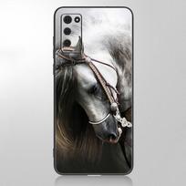 Horses Running telefono dėklas, skirtas Samsung Galaxy A12 A02S A22 A32 A52 A72 A71 A51 A41 A31 A21 A11 A50 A70 A10S A20S juodas minkštas dangtelis Samsung A72 beige