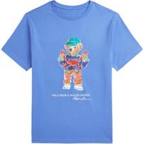 Polo Ralph Lauren Kids Printed Crew Neck Short Sleeve T-Shirt Kids Tops Blue 323973136-001 L