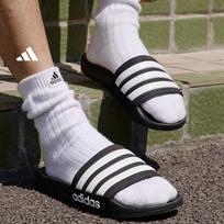 Adidas ADILETTE SHOWER Casual Shoes Slippers - Men's and Women's - Adidas GZ5922 40.5 juoda