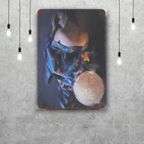 Saulėlydžio saga Klasikinis plakatas Rūdyto metalo lentelė Retro dekoratyvinė plokštelė Baras Vyro urvas Garažas Klubas Metalinis ženklas Sienų dekoracija 20x30cm（7.8x11.8inch） gray