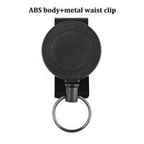 Retractable Keychain Badge Holder Reel With Multitool Carabiner Clip Heavy Duty Key Ring Steel Wire Lanyard Name Tag Stationery