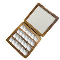 24 Color 0.5ml Wooden Watercolor Sub-package Empty Box Portable Student Outdoor Sketching Travel Painting Palette Paint Box