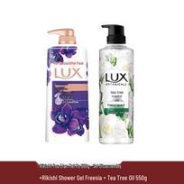 Lux Enchanting Lotus & Freesia Tea Tree Oil Body Wash Duo Set