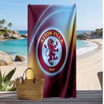 Aston Villa Football Print Beach Towel, Large Soft Quick Dry Towel for Beach Camping Swimming 70cmx140cm(27x55inch)