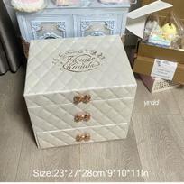 Flower Knows Christmas Limited Edition Jewelry Box Leather Storage Box Cosmetics Case Gift White Box