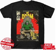 Mf Doom Rapper Unisex Black t shirt S-3XL Q2352 S