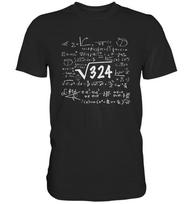18 Years 18th Birthday Math Root Of 324 Math Tshirt L