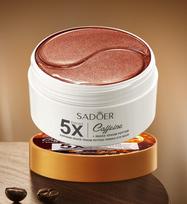 Caffeine Eye Mask Anti Dark Circles Wrinkle Moisturizing Wrinkles Anti Aging Hydrating Eyes Masks Skin Care 1pc white