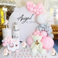 20Pcs Baby Shower Party Souvenirs Set for Guests Foot Charm Chain with Bags CN