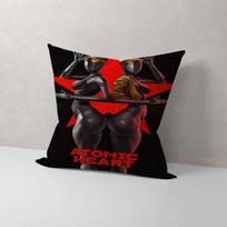 Atomic Heart Vintage Pillow Covers Cartoon Sofa Decorative Home Double-Sided Printing Short Plush Cute Cushion Cover Peach skin 18*18(CM)-1Pcs
