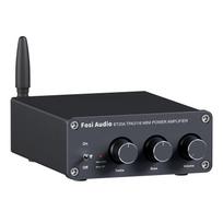 Fosi Audio BT20A Bluetooth Power Stereo Audio TPA3116 Mini Class D with Bass and High Frequency Control for Home Speakers Supply 5.0 Amplifier, 2.0CH juoda