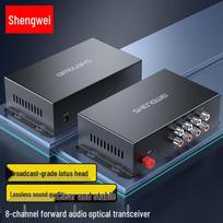 Shengwei 8-Channel RCA Audio Fiber Optic Converter