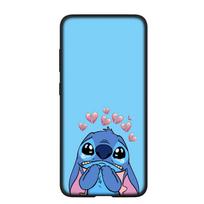 Phone Case for Samsung Galaxy S25 S23 S22 S21 S24 Ultra FE A05 A06 A15 A16 A36 A37 A35 A54 A55 A56 A57 A25 A26 A53 A17 Lovely Lilo Luxury Stitch Cover for iPhone 11 Pro Max švelni smėlinė