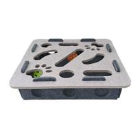 Cat Scratch Enrichment Box Interactive Felt Scratch Toy Fun Maze Box Cat Puzzle Toy with Bell Balls for Indoor Cats Scratching Mental Stimulation 2pcs