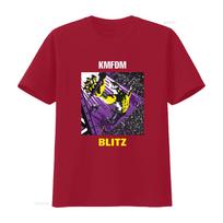 KMFDM Band Blitz Print Cotton T Shirt for Fans S 5XL vintage Washed Soft Top For Everyday Wear Breathable Versatile Casual S