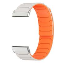 Magnetic loop strap for Fitbit watch versa 4/3 two color silicone band for versa 2/1 sport Bracelet replacement Wristband for versa 3 4