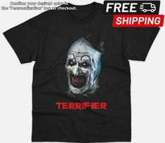 Terrifier Movie Shirt Horror Clown Graphic Scary Unisex Heavy Cotton Tee Unisex T-Shirt M