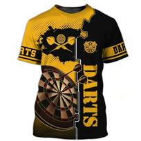 Fashion Darts Game Men's T-shirts Short Sleeve 3d Printed Street Style T Shirt Summer Dart Turntable Graphic Hip Hop Casual Tops S