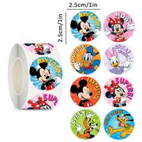 Disney Pelėdos Mikio Motyvaciniai Lipdukai Apvalūs Etiketės Mokytojų Apdovanojimai Šventės Staigmenos Kvietimų Sandarinimo Lipdukai Amatai Scrapbooking Sąsiuvinio Dekoracijos 500pcs