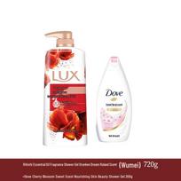Lux Essential Oil Fragrance Shower Gel Set