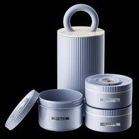 Portable 3-Compartment Stainless Steel Lunch Box