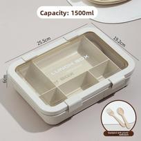 Large Capacity Segmented Bento Box With Microwave Safe Material For Adults