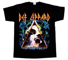 Def Leppard Hysteria Tour Pyromania NEW SHORT - LONG SLEEVE BLACK T-SHIRT S-4XL XXL