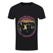 Def Leppard Vintage Circle Shirt S-4XL T-Shirt Rock Band T Shirt S