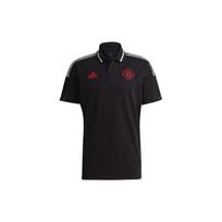 Adidas Manchester United Polo Shirts Men's Black Polo Collar Moderate Straight Fit GR9578 S