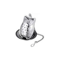 Creative Reusable Bird Duck Teapot Shape Non-rust with Base Herbal Spice Filter Tea Infuser Spice Strainer Coffee Filter