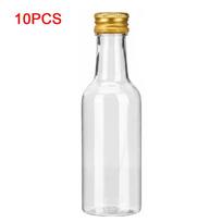 50 ml talpos mini alkoholio buteliukai Sidabriniai kamšteliai Auksiniai kamšteliai Plastikiniai spiritinių gėrimų buteliukai Juodi kamšteliai Skaidraus plastiko šotų buteliukai Kelionėms auksas