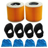 1 Set For KARCHER MV1 MV2 WD1 WD2 WD3 HEPA Filter And Textile Filter Bag Vacuum Cleaner Accessories Replacement Parts China Mainland