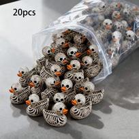 20pcs Compact Design Resin Duck Ornaments Resin Material Gothic Duck Decor  Desk Decor 20pcs