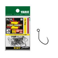 YARIE No.740 KZF Hook Area Trout Barbless Vertical Eye Single #9 juoda