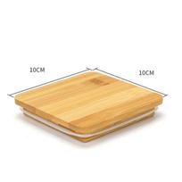 Mediniai Suderinami Butelių Sandarinimo Dangteliai Masono Stiklainio Dangtelis Mediniai Dangteliai Plačia Burna Dangtis Konservavimo Sandėliavimas coffee-square-100mm