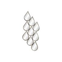 Sieninis veidrodis DKD Home Decor Veidrodis Auksinis Metalinis (40 x 2,5 x 100 cm)