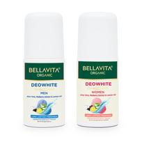 Roll-on dezodorantai: vyras ir moteris (2 x 50 ml), Deowhite Roll On dezodorantų rinkinys, Bella Vita