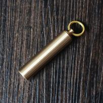 Grymo žalvario mini metalinis vandeniui atsparus vaistų konteineris Lauko vandeniui atsparus konteineris EDC įrankiai ir įranga