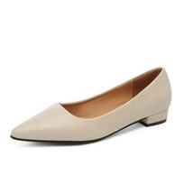 Madingi Nauji Smailūs Pirštai Sekli Burna Kvadratiniu Kulnu Maži Odiniai Batai Moteriški Elegantiški Madingi Aukštakulniai Sukneliniai Batai Zapatos Mujer 35 smėlis