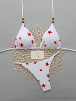 2026 High Waist Thong Bikini - European & American Print, Sexy Split Swimsuit for Women S balta