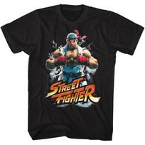Street Fighter - Mens Fistbump T-Shirt S juoda