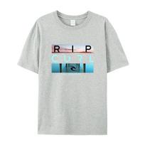 Selling Rip Live The Search Beauty Curl Logo Men's T-Shirt Summer Amazing Quality 100% Cotton White Top Tees Male New T-Shirt 4XL