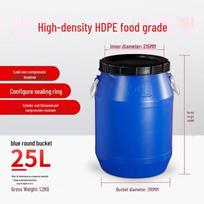 Hanyou 25L Maistinio plastiko fermentacijos kibiras