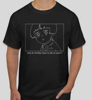 Grave of the fireflies die so soon Baby Setsuko Studio Ghibli Anime T shirt 3XL