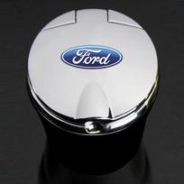 Car Sticker Car Ashtray with LED Light Car Smokeless Cup Holder For Fords 2 3 4 5 MK 2 6 7 Ranger Fiesta Kuga Mondeo Fusion Taur juoda