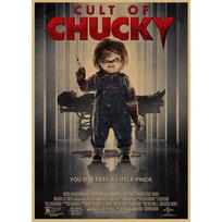 Child's Play 2 Chucky Retro Movie Poster Kraft Paper Wall Art Yellow Kraft Paper (No Glue) 30X42 cm