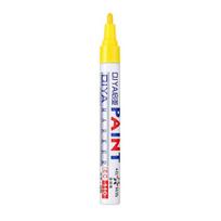 Fade-Resistant Paint Pen for Outdoor Touch-Ups Waterproof Quick-Drying Repair Pen UV-Protected Oil-Based Marker for Metal Wood Plastic geltona